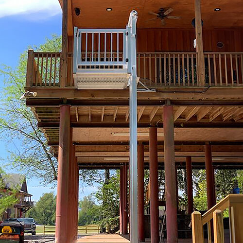 Galaxy Shuttle+ installed on a wood stilt house